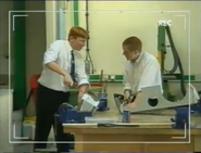 Leigh City Technology College students work on Leighviathan's components