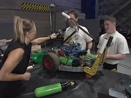 Weld-Dor in the pits without its armour