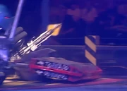 Tornado rams Stinger into Sir Killalot's CPZ