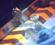 Bulldog Breed's attempts to get Hard out of the arena