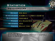 Psychokiller stats