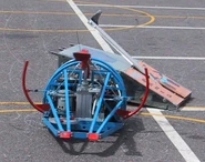 M2 fighting Big Pants at Robots@War 3 in 2001