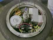 The insides of Stinger's wheel at the Series 3 auditions
