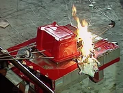 Mammoth after having its top set on fire