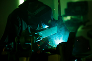 Shunt being welded by a member of Robo Challenge