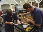 Talos receives 'war paint' and a longer, sharpened lance, in a clip shown in Robot Wars Revealed