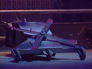 Rear view of The Darke Destroyer in Series 3