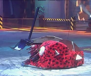 Diotoir in the arena during Extreme 1 side profile