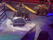 Dead Metal blocks Technophobic as it crosses the see-saw