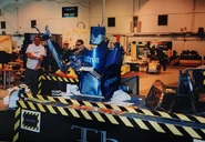Estron in the pits at an event