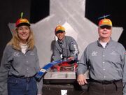 Becky, Jacob and Mike with Propeller-Head