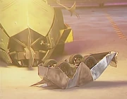 The casters at the front of Sergeant Bash