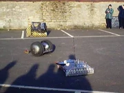 Stinger in battle with Behemoth and Hypno=Disc at Oundle Mill in 2001