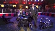 Dara Ó Briain with the House Robots