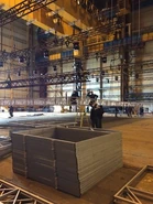 The new arena under construction
