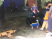 Virus queues alongside  and , awaiting inspection at the Series 3 auditions