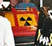 Atomic 2 being prepped to go into the arena at the 2001 Live Event in Birmingham