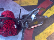 Diotoir attempts to attack Razer from behind