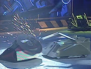 Mortis' lifter smacks down on Ming's blade