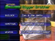 Bigger Brother as it appeared on Season 2.0 of BattleBots