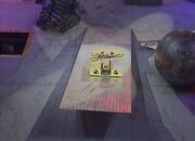 Panic Attack drives over the see-saw