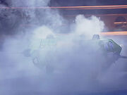 Triterobot smoking prompted an evacuation of the arena