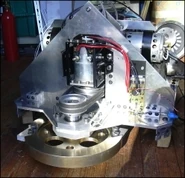 Positron with its disc mounted