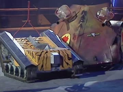 Kater Killer and Napalm try to ram each other