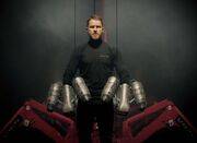 Richard Browning in Gravity Industries Ltd attire