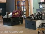 G.B.H. and the chassis of Facet on display