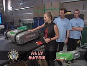 Rear view of Ally Gator in the pits, with its official photo