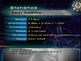 Daisy chopper stats