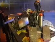 Refbot tries to push Hard free of the wall