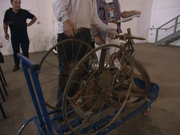 Wheelosaurus during its technical check; an updated version would be selected and compete in the televised show as a reserve