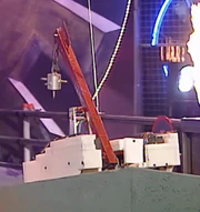 Rameses II armed with Killertron's mace in Joust