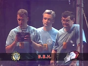 Mike Rickard at the controls of G.B.H.