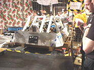 X-Terminator without its armour in the pits during Extreme 1