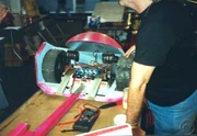The internals of the 1995 StingRayBot