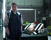 Alex Brown in the pits in Series 9