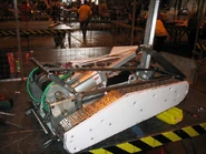 Trax without armour in the pits