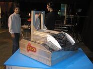 Zeus preparing for a photoshoot