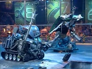 Sir Killalot dangling the remnants of Splinter over the Pit