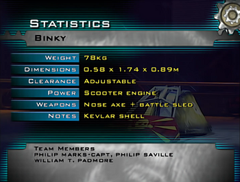 Binky stats