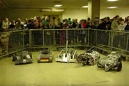 Mortis amongst other robots at Brighton Model World 2000