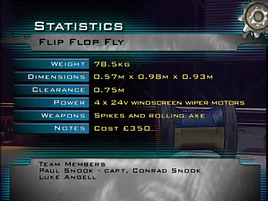 Flip flop fly stats