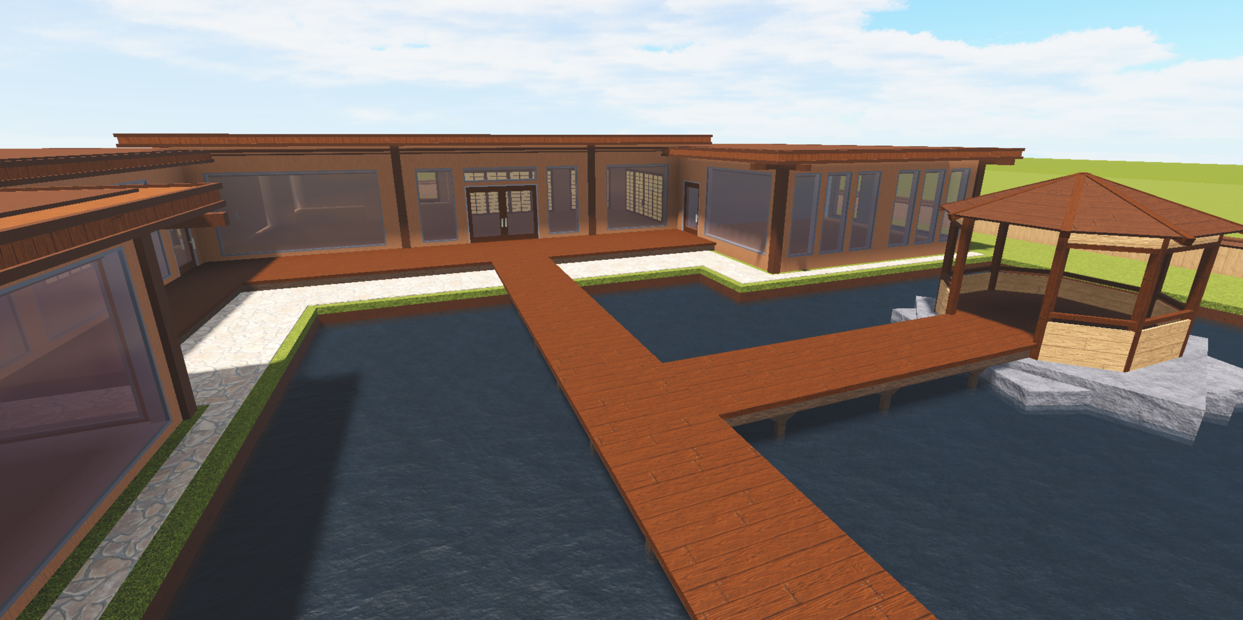 Modern Bungalow Rocitizens Wiki Fandom - building games on roblox japanese styled buildings