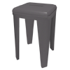 Superb Seating-Metal Stool-dark grey