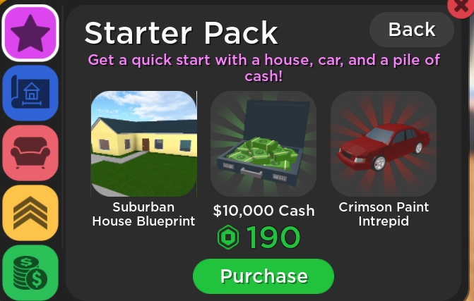 Starter Package [50 ROBUX] - Roblox