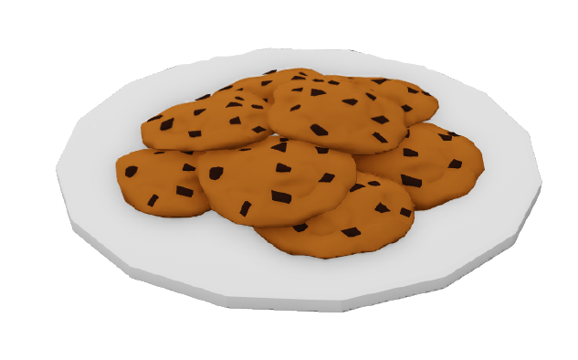 tray of chocolate chip cookies clipart