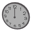 Tik Tok Clocks-Wall Clock II-grey